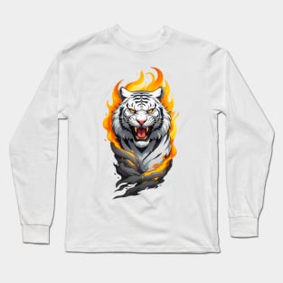 white tiger Long Sleeve T-Shirt